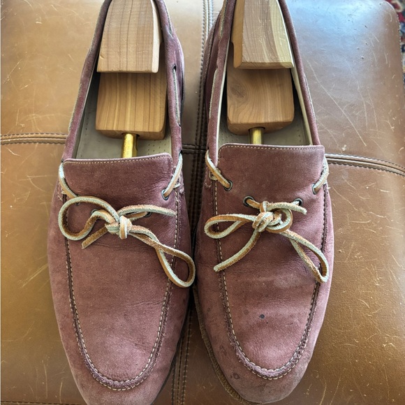Cole Haan Men's Suede Boat Shoes - Brown - Picture 1 of 5